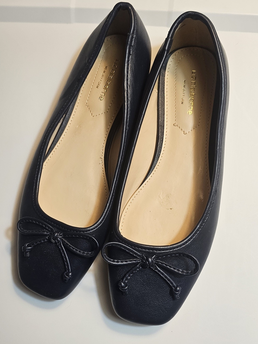 Black Ballet Flats with Bow